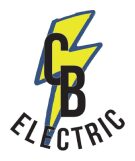 CB Electric logo with lightning bolt.